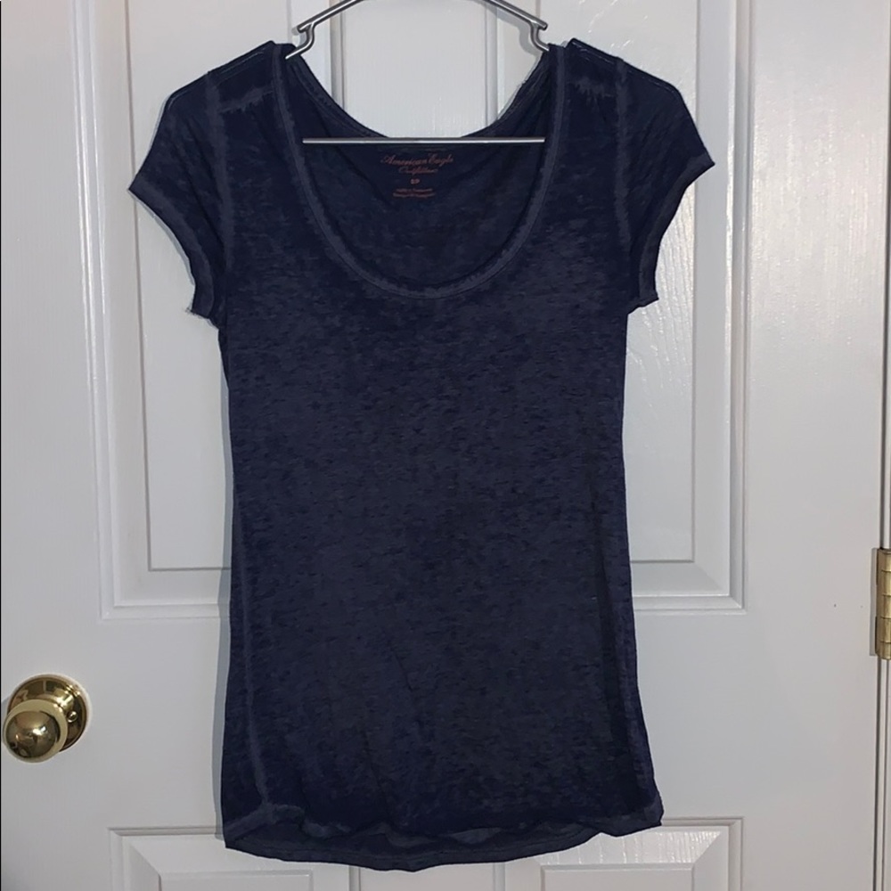 AE Blue scoop neck T-shirt